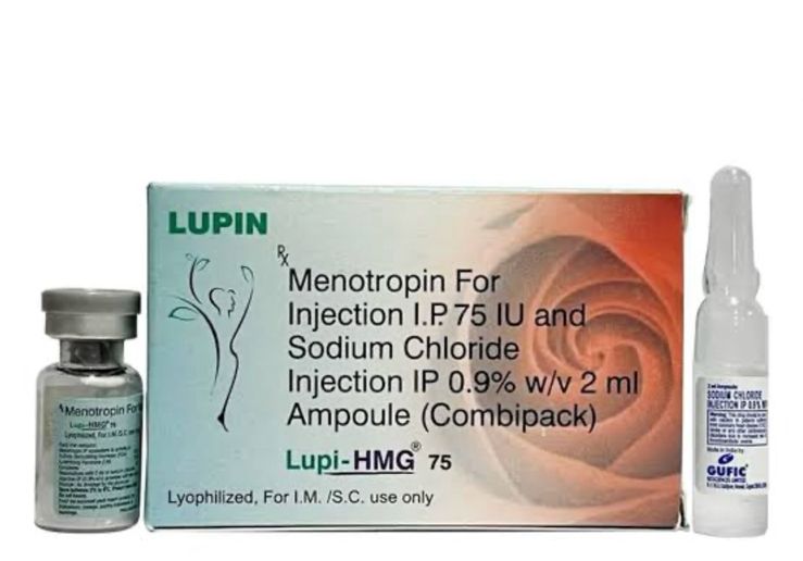 HMG - ( MENOTROPIN FOR INJECTION IP 75 IU-Normal