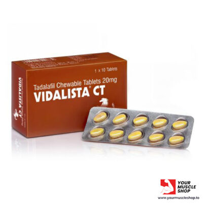 Vidalista – Cialis (tadalafil Chewable) 20 mg – (10 Tablets Strip) – Centurion Labs